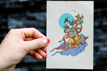 Green Tara, a Buddhist deity associated with healing and compassion, Vietnam