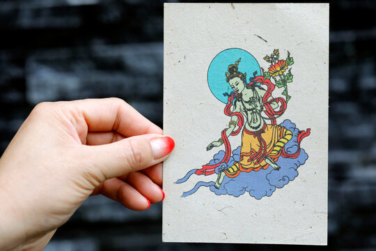 Green Tara, a Buddhist deity associated with healing and compassion, Vietnam