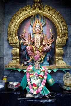 Sri Veeramakaliamman Hindu temple, Mariamman, the goddess of Rain and Fertility, Singapore