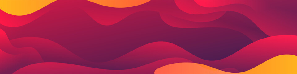 Abstract Gradient red orange liquid background. Modern background design. Dynamic Waves. Fluid shapes composition. Fit for website, banners, brochure, posters