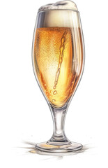 A cup of beer transparent background