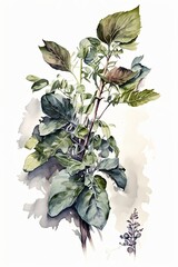 Watercolor Painting of a Flower, Flowers Painting, Digital Download, Printables, Watercolor Art