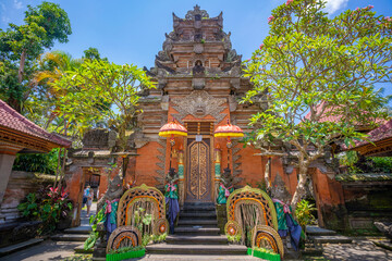 View of Ubud Palace, Puri Saren Agung Temple, Ubud, Kabupaten Gianyar, Bali