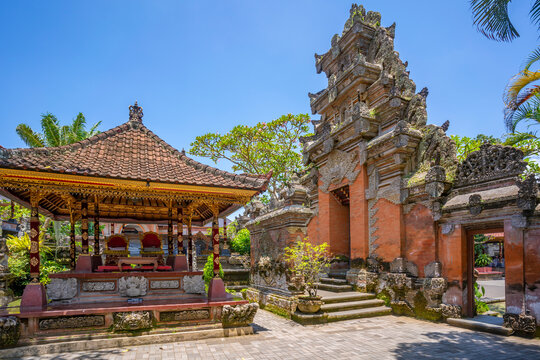 View of Ubud Palace, Puri Saren Agung Temple, Ubud, Kabupaten Gianyar, Bali