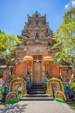 View of Ubud Palace, Puri Saren Agung Temple, Ubud, Kabupaten Gianyar, Bali