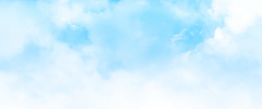 Clouds sky frame bright blue nature background and copy space