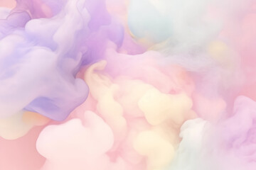 Colorful Clouds Under Sun In Abstract Pattern Design In Photoshop,