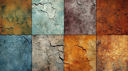 Grunge textures set. Distressed Effect. AI Generated Image