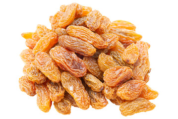 Cutout yellow raisins.