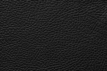 black leather background, monochrome texture of natural material