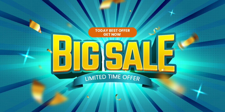 Big sale 3d editable text effect template style