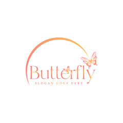 Fototapeta na wymiar Free vector butterflies silhouettes set.