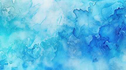 Fototapeta na wymiar Abstract blue watercolor AI Generated Image