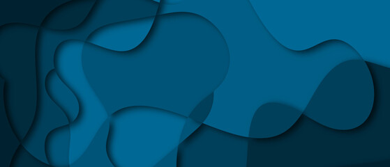 Abstract layered background effect. Wavy layers of heights. Multilayer embossed paper.