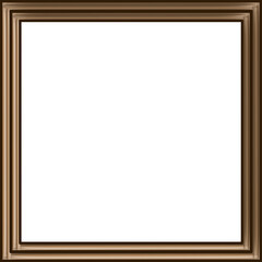 Obraz premium Wooden Frame for photo art transparent background 