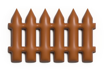 wooden fence isolated