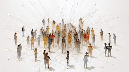 A group of people in a high state of engagement, spiritually and mentally connected to achieve a desired goal. Generative AI