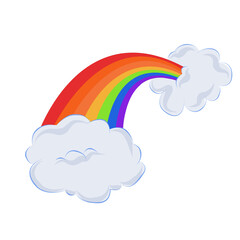 Beauty of Rainbow Colors in Delightful and Cute Drawings