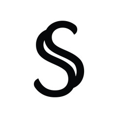 design a clever monogram logo with the letter SS