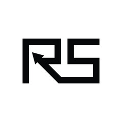 Fototapeta premium design a clever monogram logo with the letter RS