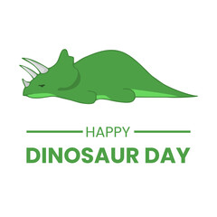 Cute cartoon Dinosaur suitable for Dinosaur Day