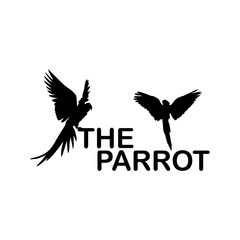 the parrot logo vector, above which text can form a nice logo