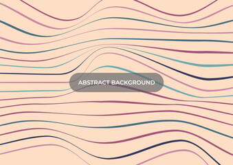 abstract colorful line wave background