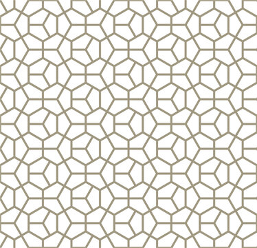 A seamless pattern of the hexagons