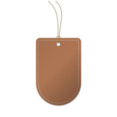 Coupon voucher ticket with leather