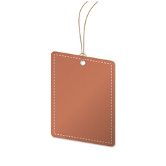 Coupon voucher ticket with leather