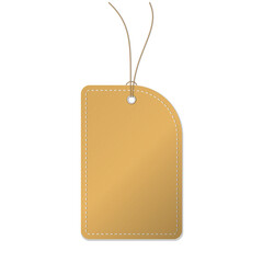 Coupon voucher ticket with leather