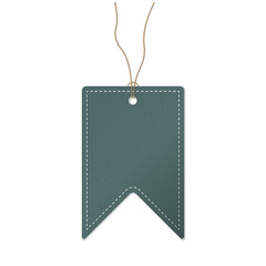 Coupon voucher ticket with leather