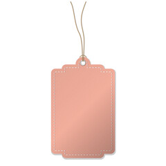 Coupon voucher ticket with leather