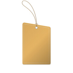 Coupon voucher ticket with leather