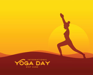 international yoga day background celebrate fitness and wellness: