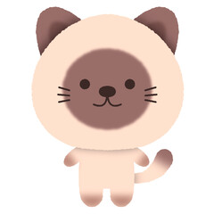 Siamese Wichienmaat cat standing