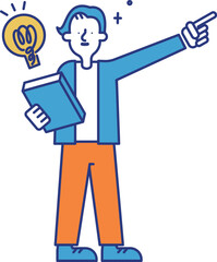 特許知財の職種で働く男性