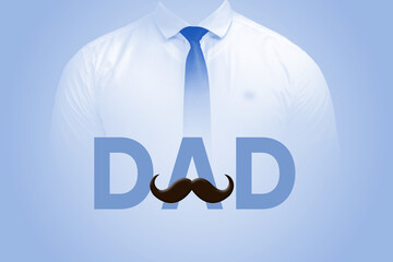 Happy Fathers Day, Father and son sketch, Dad text with beard design