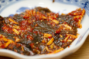 Seasoned Sesame Leaves, Korean side dish