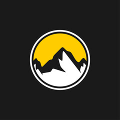 Mountain Icon Vector Logo