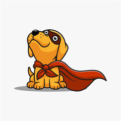 Puppy Hero Character Mascot