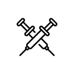 syringe sign symbol vector icon