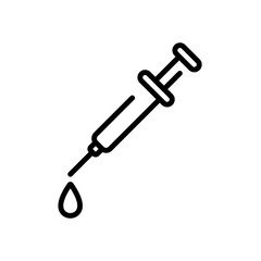 syringe sign symbol vector icon