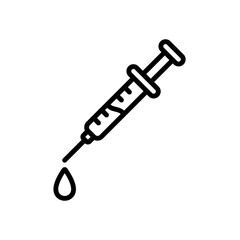 syringe sign symbol vector icon