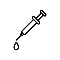 syringe sign symbol vector icon