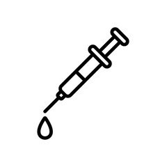 syringe sign symbol vector icon