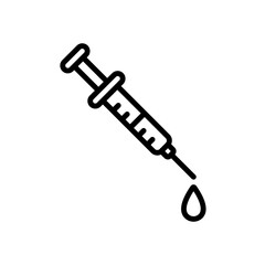 syringe sign symbol vector icon