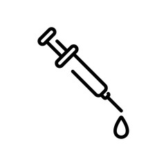 syringe sign symbol vector icon