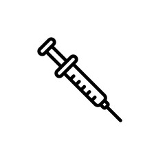syringe sign symbol vector icon