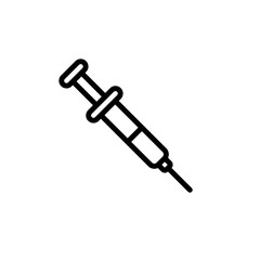 syringe sign symbol vector icon